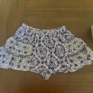 flowy boho skort